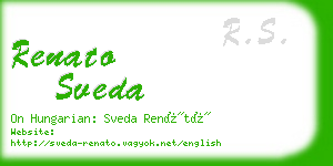 renato sveda business card